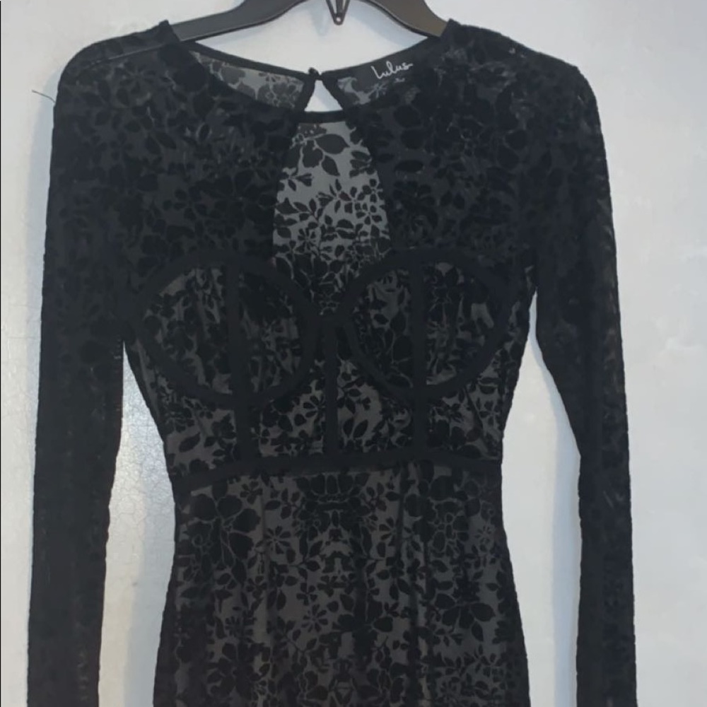 Lulus black homecoming dress